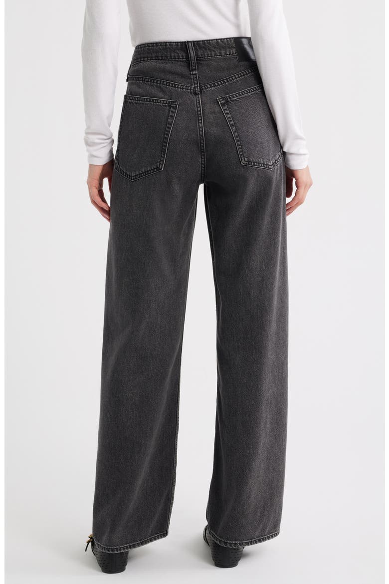 Featherweight Logan High Waist Wide Leg Jeans, Alternate, color, RAVEN