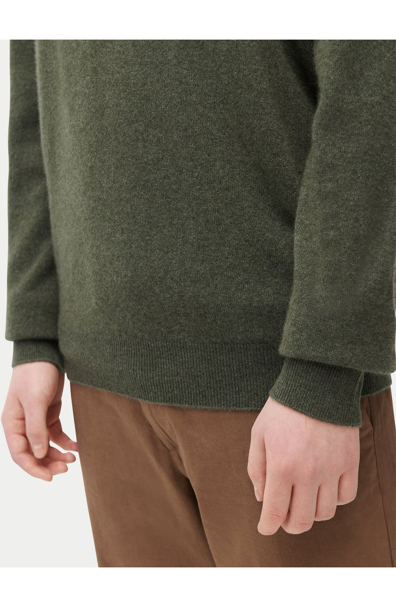 GOBI Mongolian Cashmere Essential V-Neck Cashmere Sweater, Alternate, color, Black Forest