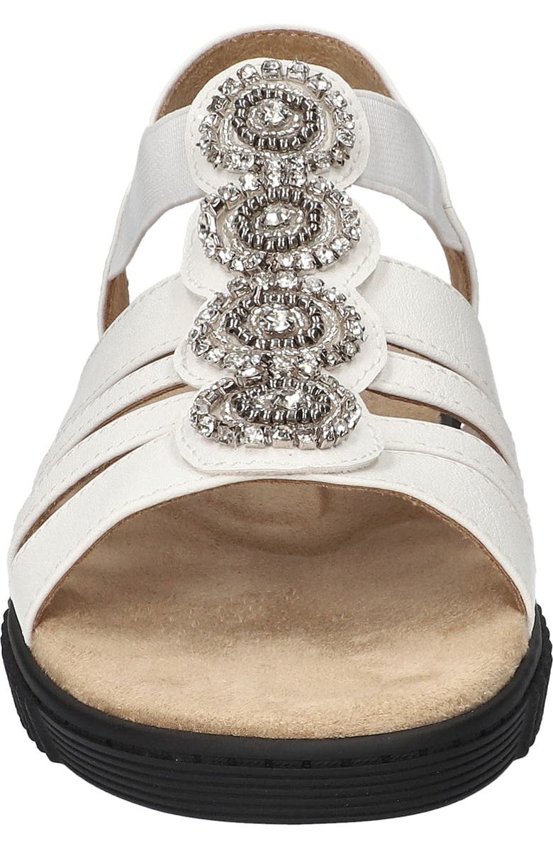 EASY STREET Samira Embellished Sandal, Alternate, color, White