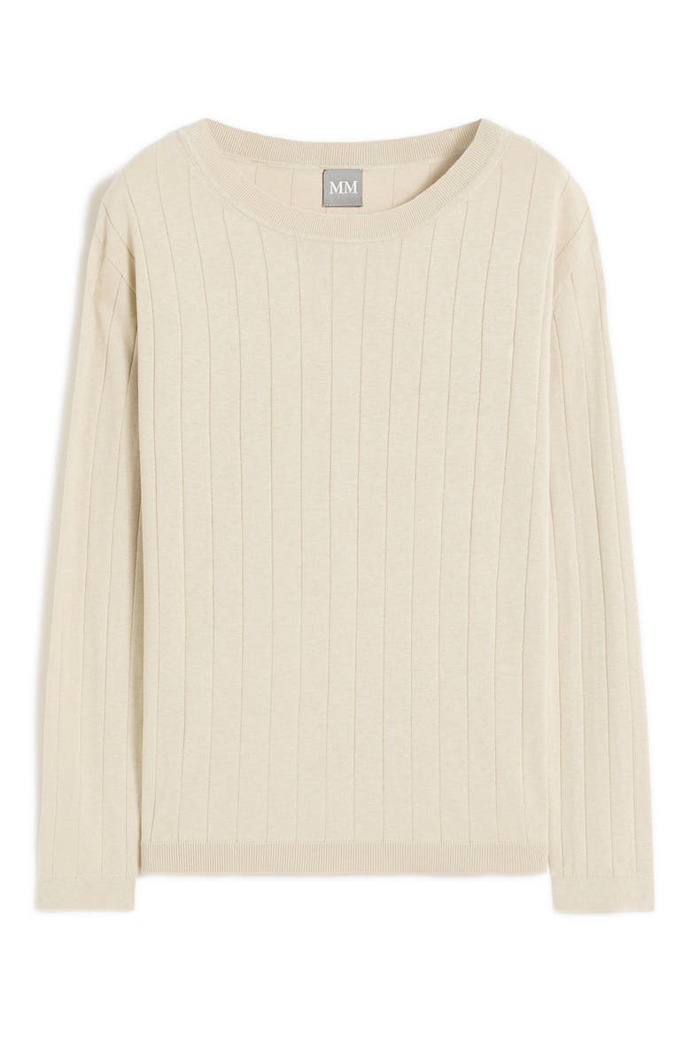 Attuale Rib Silk & Cotton Sweater, Alternate, color, IVORY
