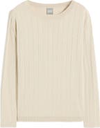 MM by Max Mara Attuale Rib Silk & Cotton Sweater