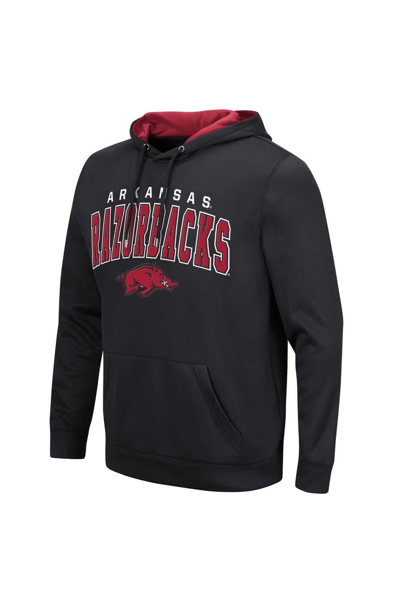 COLOSSEUM Men's Colosseum Black Arkansas Razorbacks Resistance Pullover Hoodie, Alternate, color, 