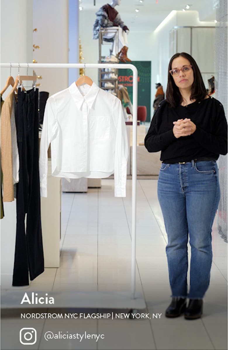 Boy Cotton Button-Up Crop Shirt, sales video thumbnail