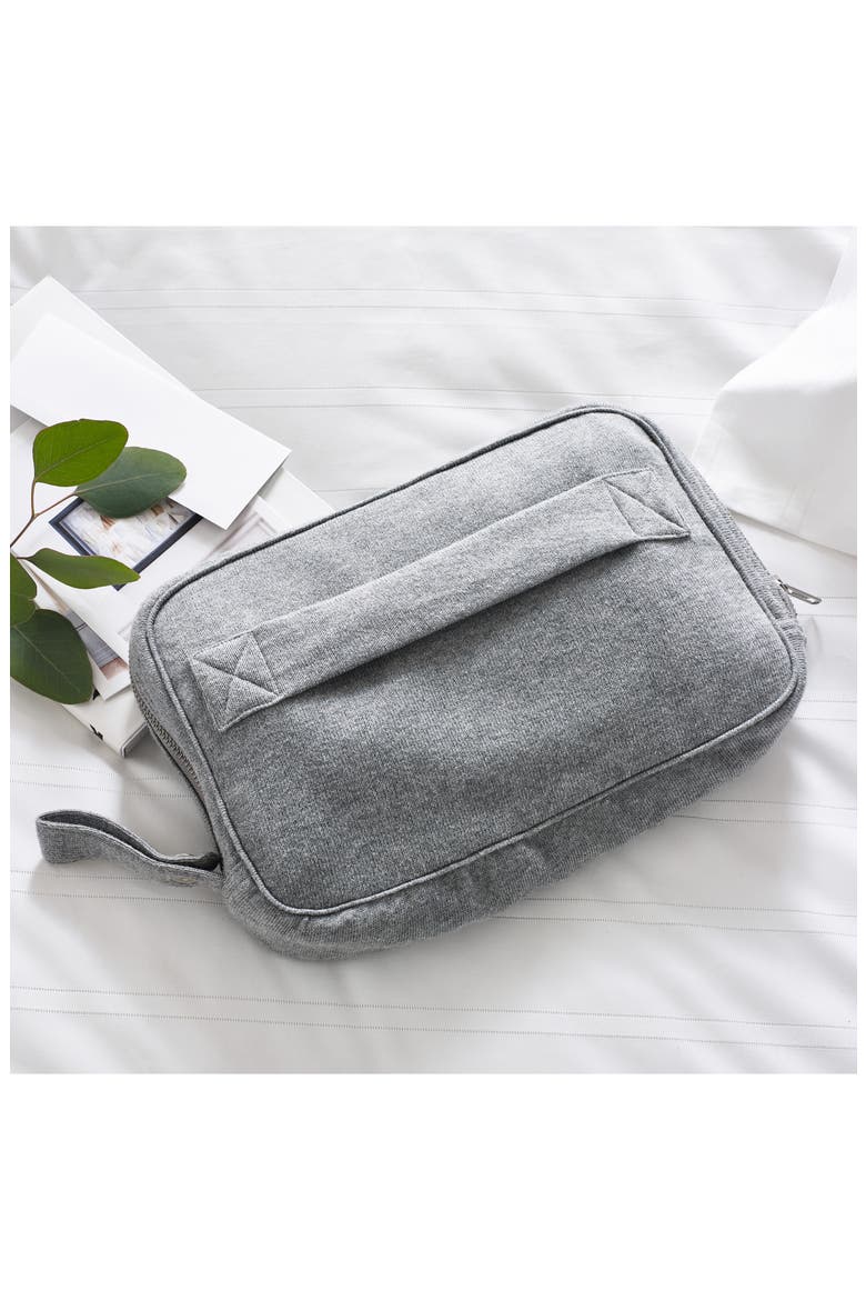 Cozy Travel Throw Blanket, Eye Mask & Bag Set, Alternate, color, GREY