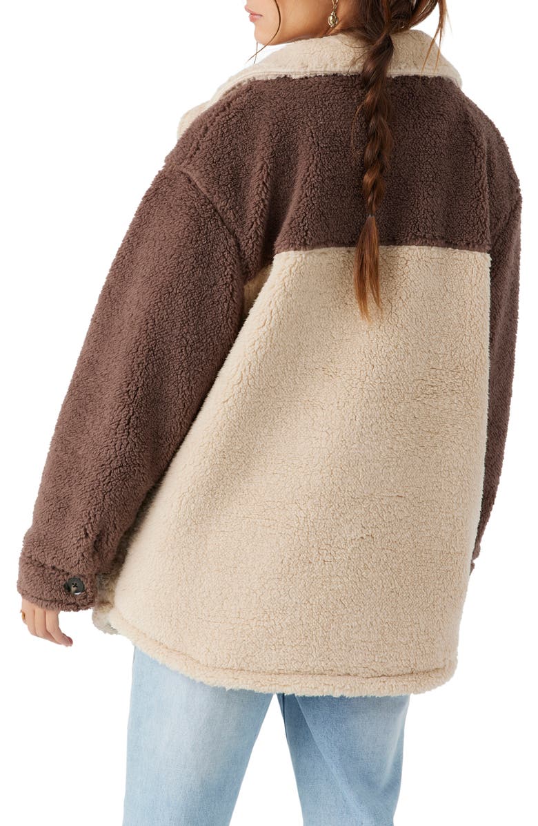 O'Neill Heath Colorblock Fleece Button-Up Jacket, Alternate, color, 