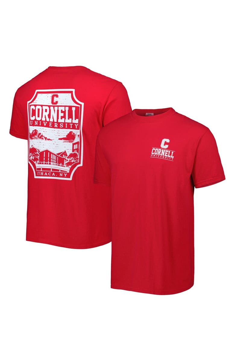 IMAGE ONE Men's Red Cornell Big Red Logo Campus Icon T-Shirt, Main, color, Red