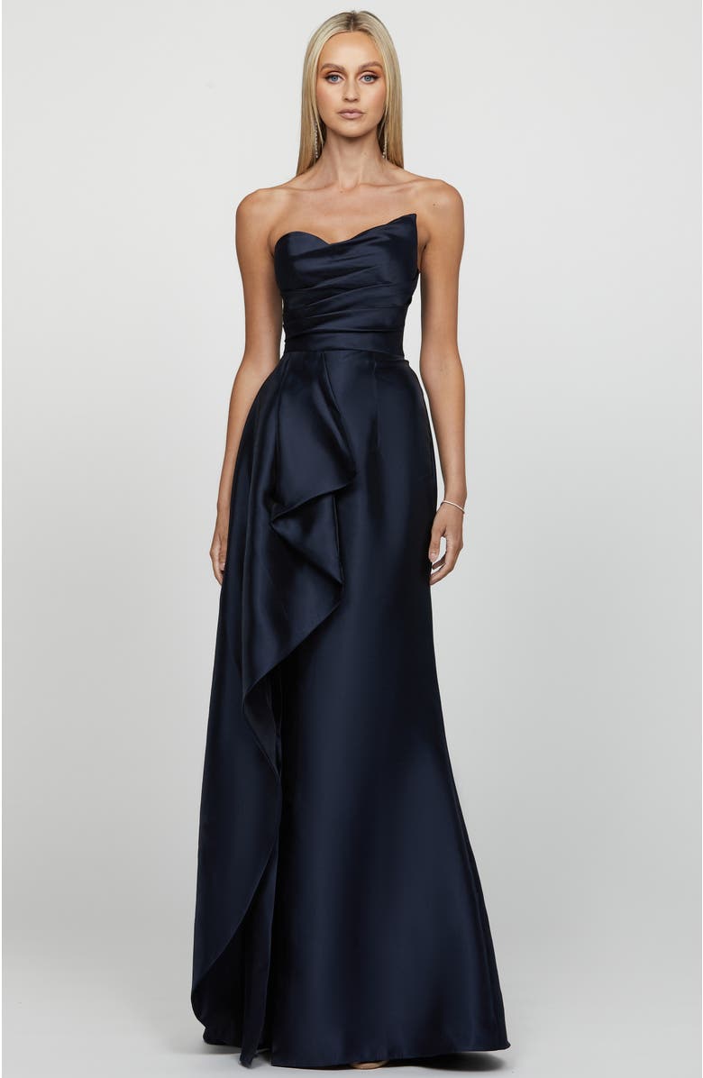 Bariano Kasery Asymmetric Gown, Main, color, 