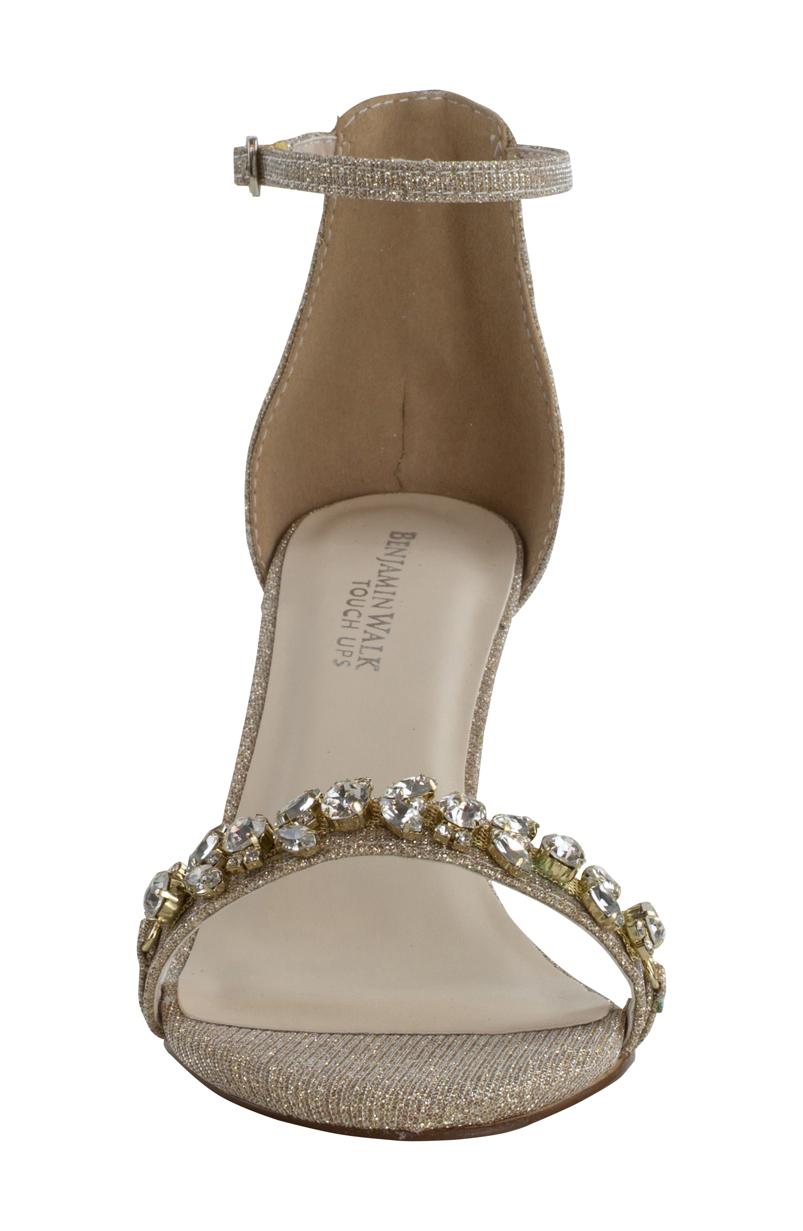 Touch Ups Camila Ankle Strap Sandal, Alternate, color, Champagne