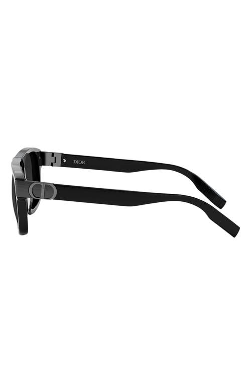 Dior Cd Icon S3i 55mm Square Sunglasses In Black
