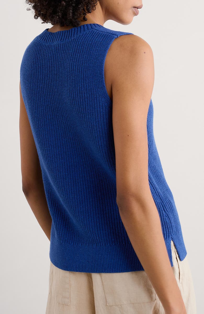 Seasalt Cornwall Lookout Point Sweater Vest, Alternate, color, Knit Melange Bright Marine