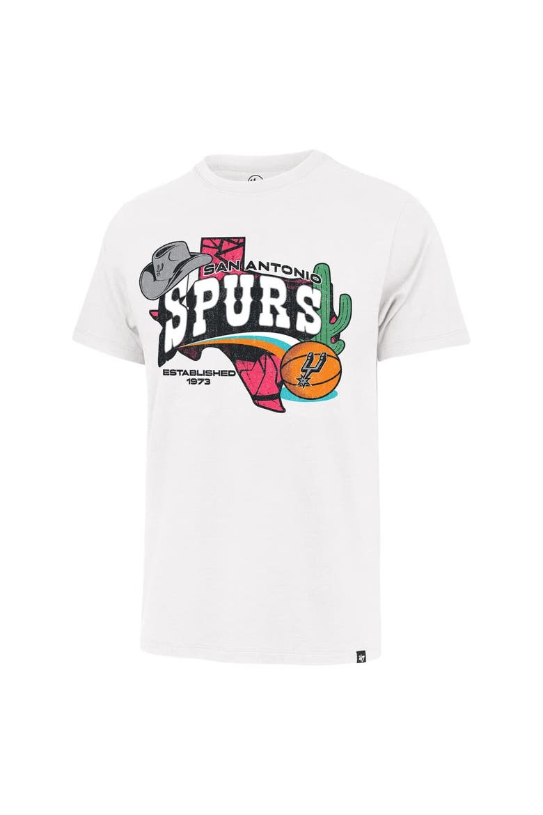 Men's '47  White San Antonio Spurs Regional Foundation T-Shirt, Alternate, color, White