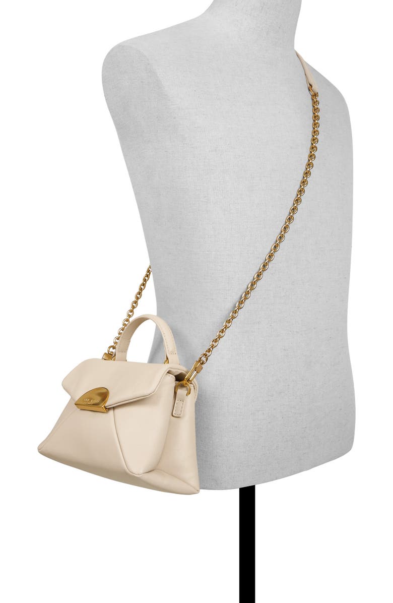Ted Baker London Poppy Moon Leather Top Handle Bag, Alternate, color, Off White
