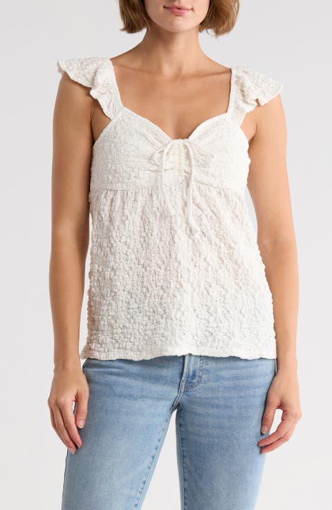 Textured Babydoll Top