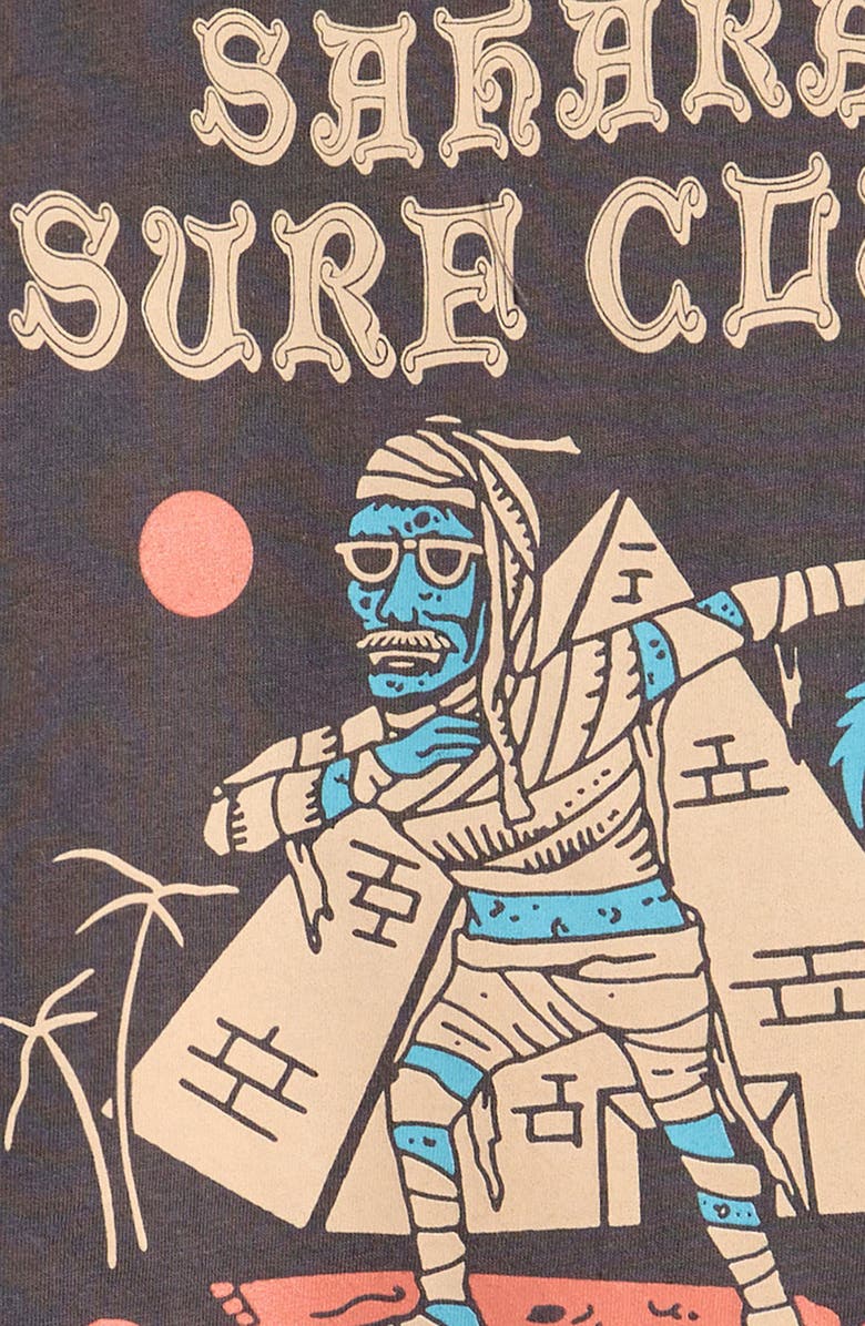 Tiny Whales Kids' Sahara Surf Club Graphic T-Shirt, Alternate, color, Vintage Black