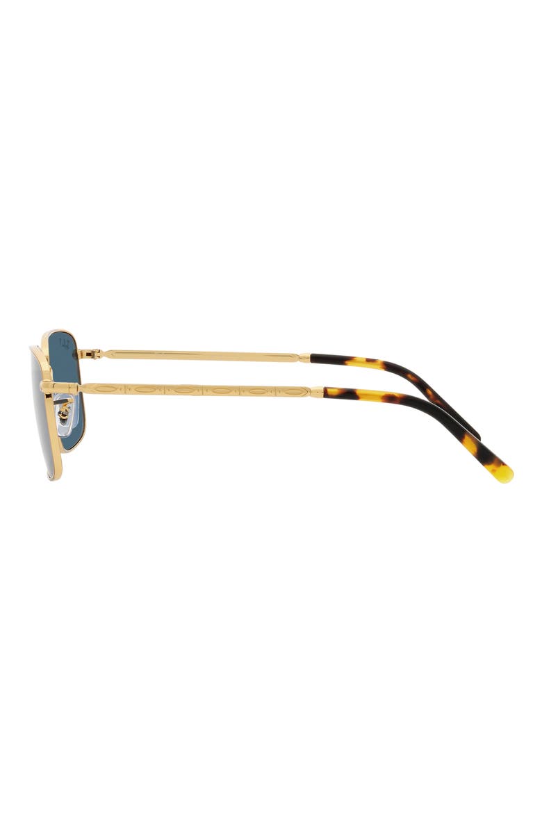 60mm Polarized Rectangular Sunglasses, Alternate, color, POLAR BLUE