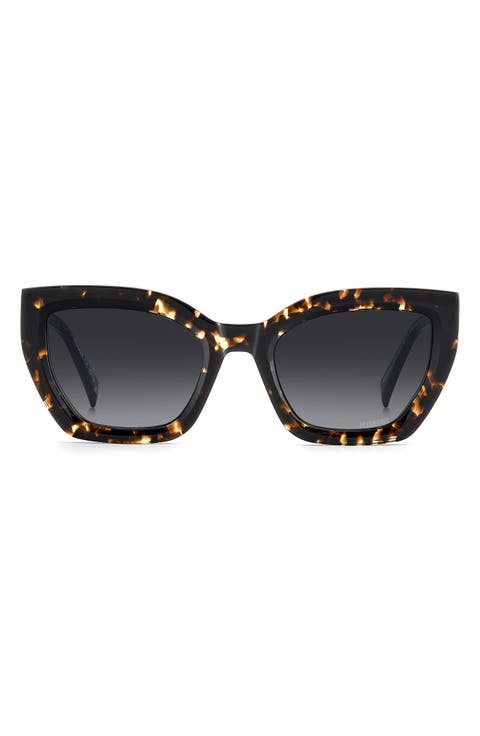 53mm Gradient Rectangular Sunglasses