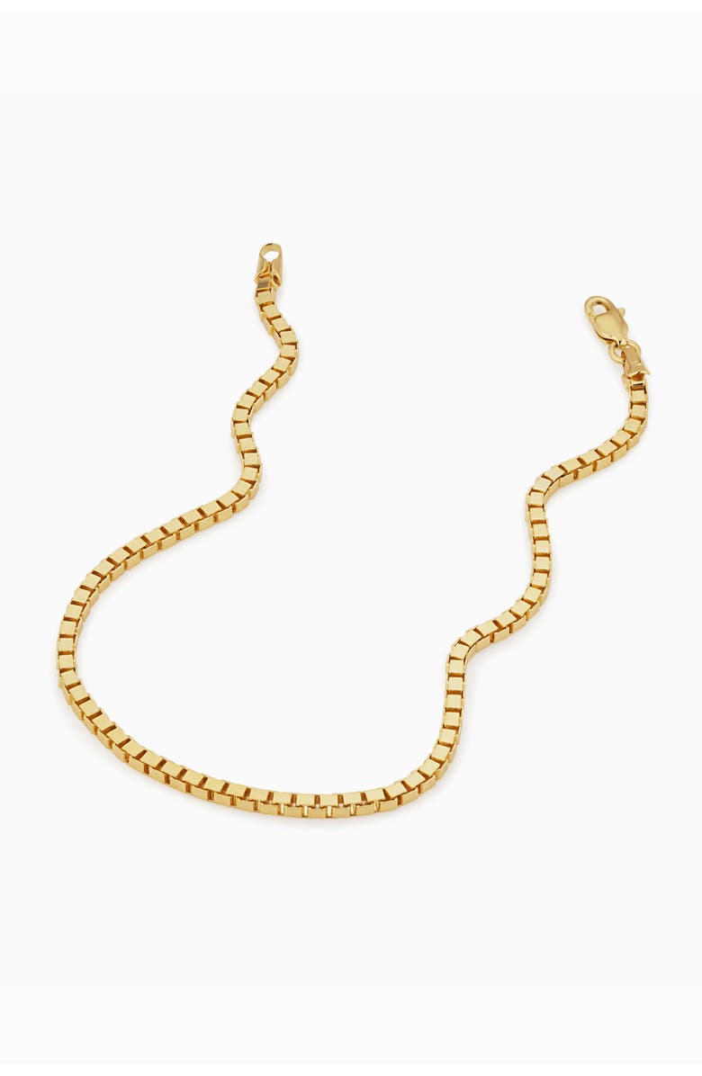 Oradina 14K Gold Bodega Box Bracelet, Alternate, color, Yellow Gold