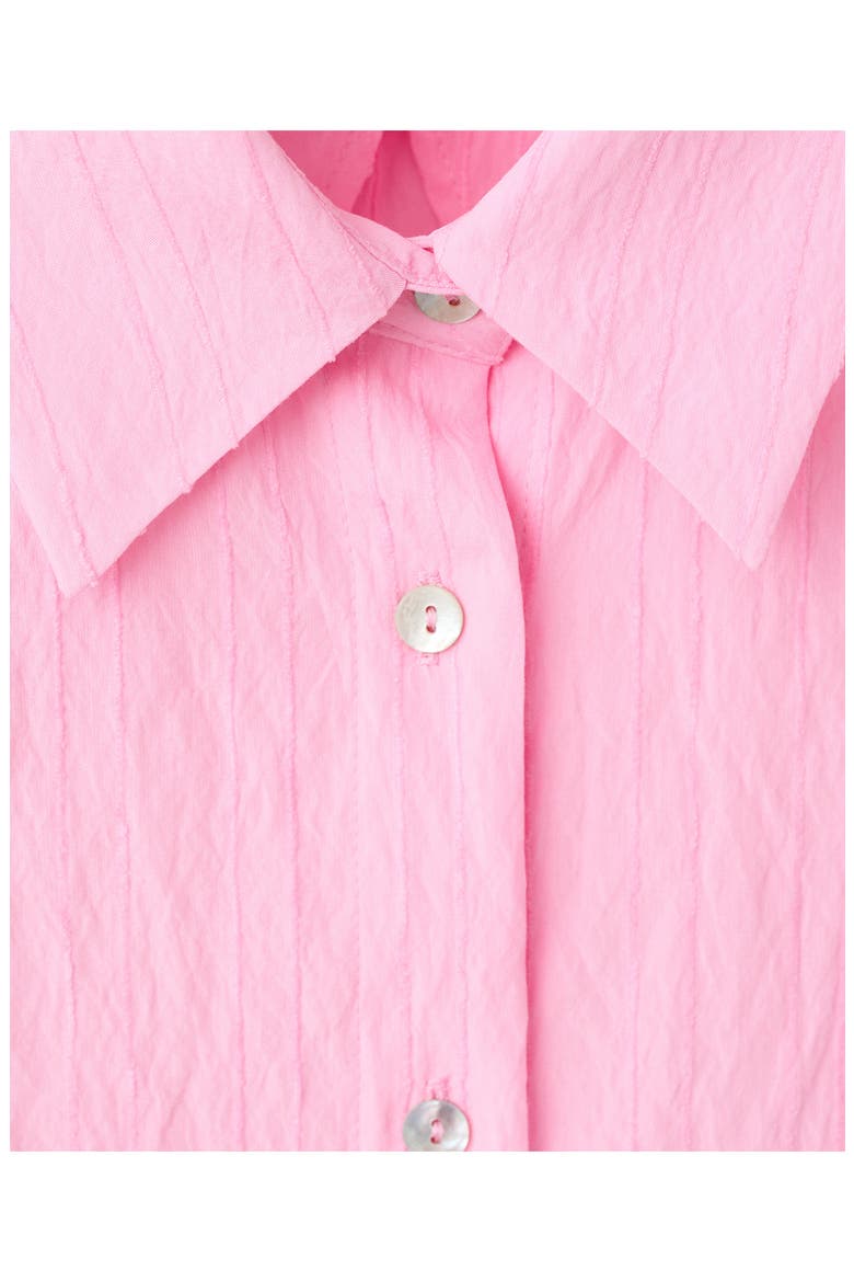 Embroidered Striped Shirt, Alternate, color, PINK