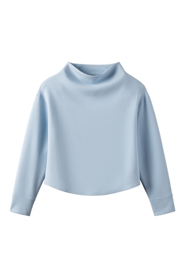 Dreamglow Funnel Neck Pullover Sweatshirt, Alternate, color, FROST BLUE