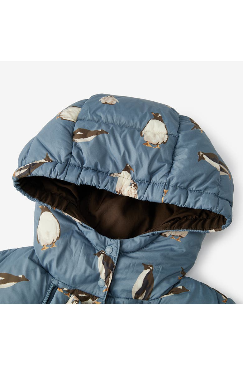 Puffy Down Jumpsuit, Alternate, color, Penguin