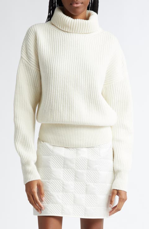 Rib Virgin Wool Turtleneck Sweater
