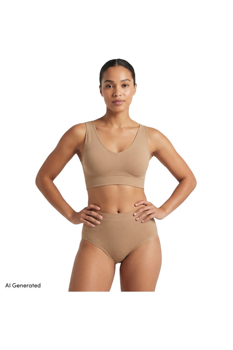 Full Coverage Bra Cotton Comfort Seamless, Main, color, Nude