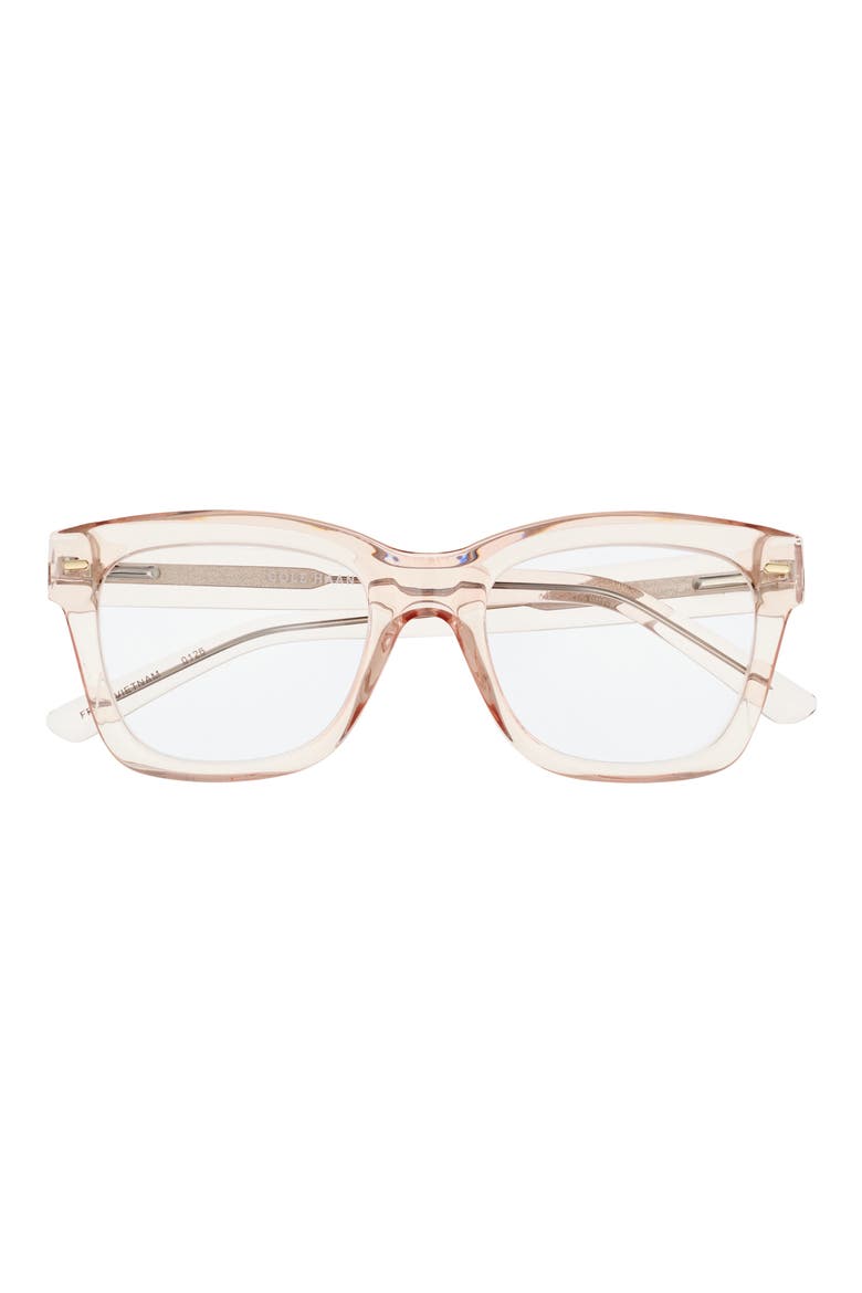 Crystal Core 32mm Square Reading Glasses, Main, color, CRYSTAL PINK