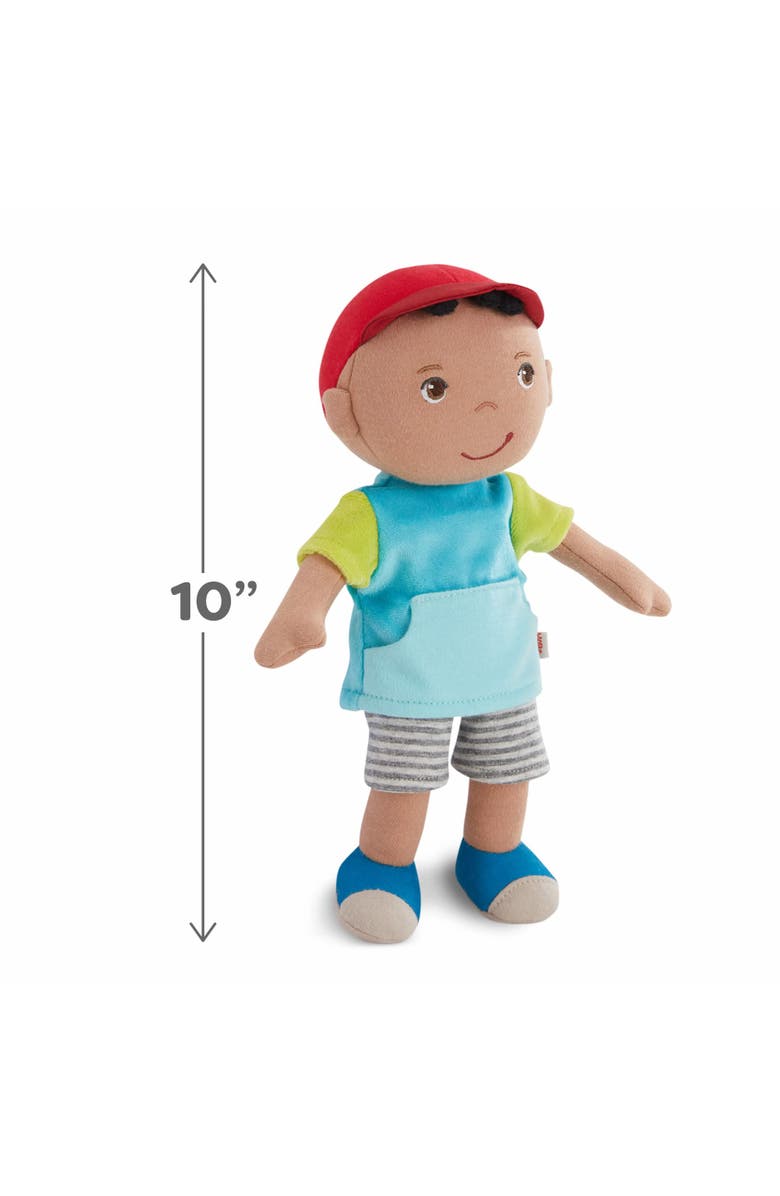 HABA Snug Up Gabriel - 10" Machine Washable Soft Doll, Alternate, color, Multi