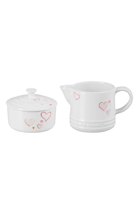 Mon Coeur Stoneware Sugar & Creamer Set