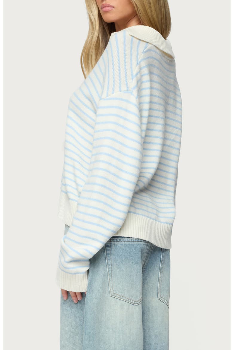 Copenhagen Oversize Stripe Sweater, Alternate, color, LIGHT-BLUE-AND-CREAM