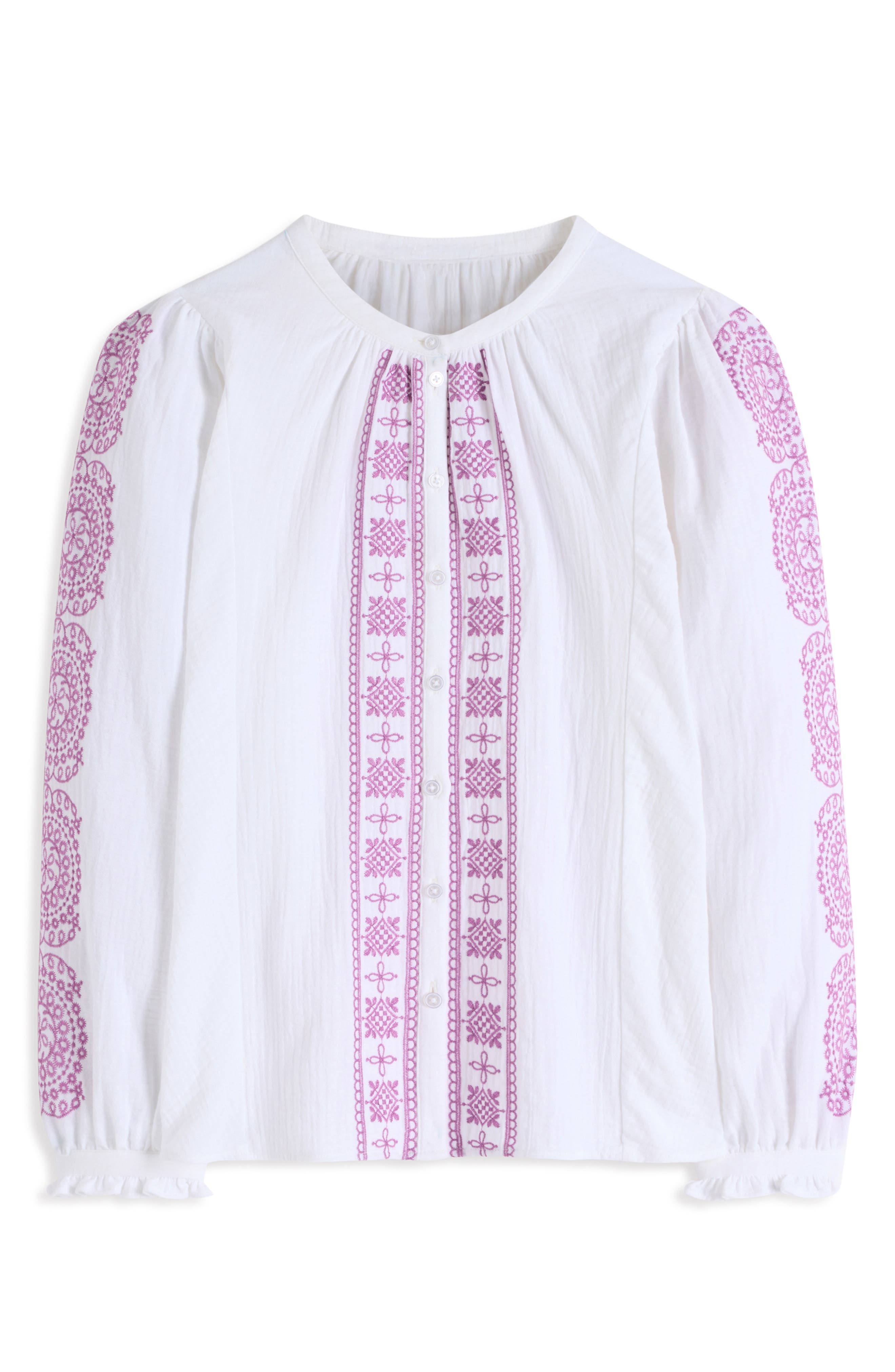 Camille Double Cloth Cotton Top - image 2