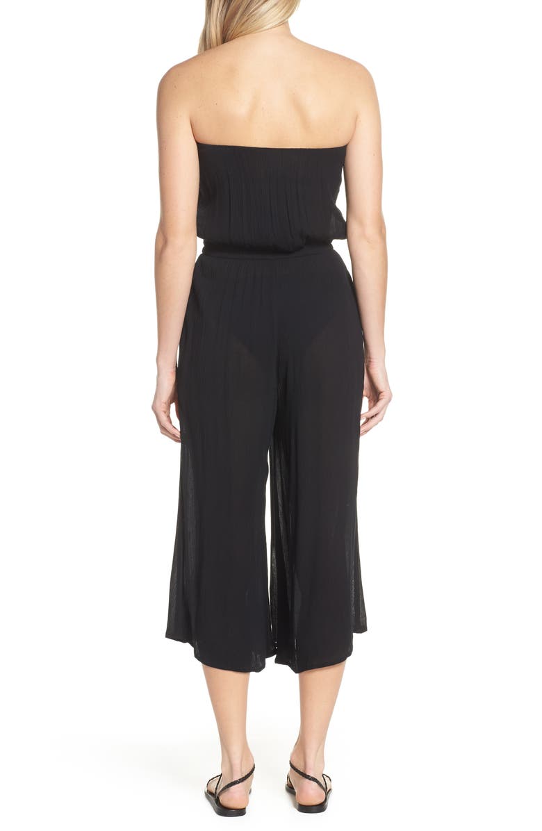 Elan Strapless Cover-Up Jumpsuit, Alternate, color,