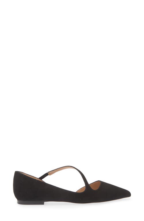 Lk Bennett Pandora Pointed Toe D'orsay Flat In Black