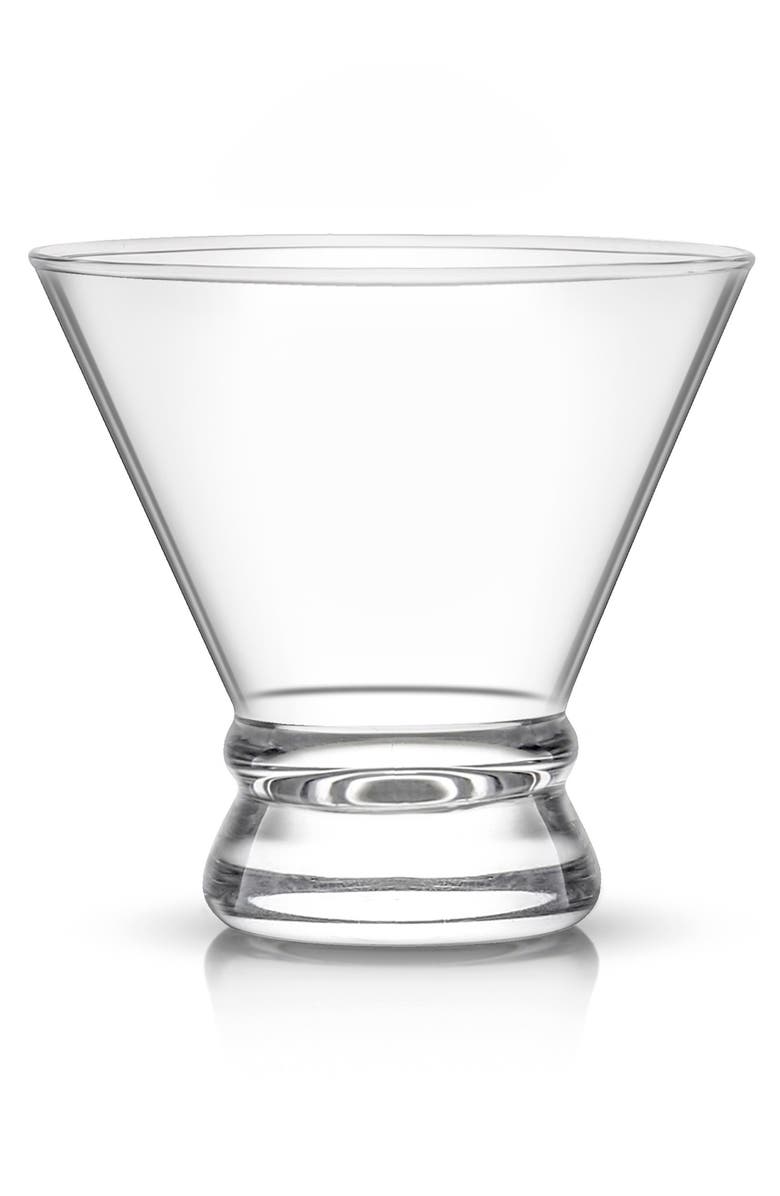 JoyJolt Afina Crystal Stemless Martini Glass - Set of 4, Main, color, Clear