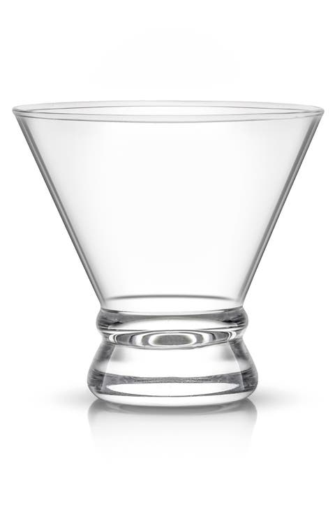 Afina Crystal Stemless Martini Glass - Set of 4