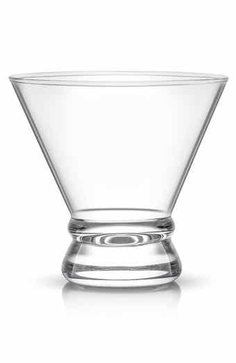 JoyJolt Afina Crystal Stemless Martini Glass - Set of 4