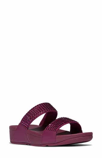 Lulu Maxi Crystal Covered Slide Sandal