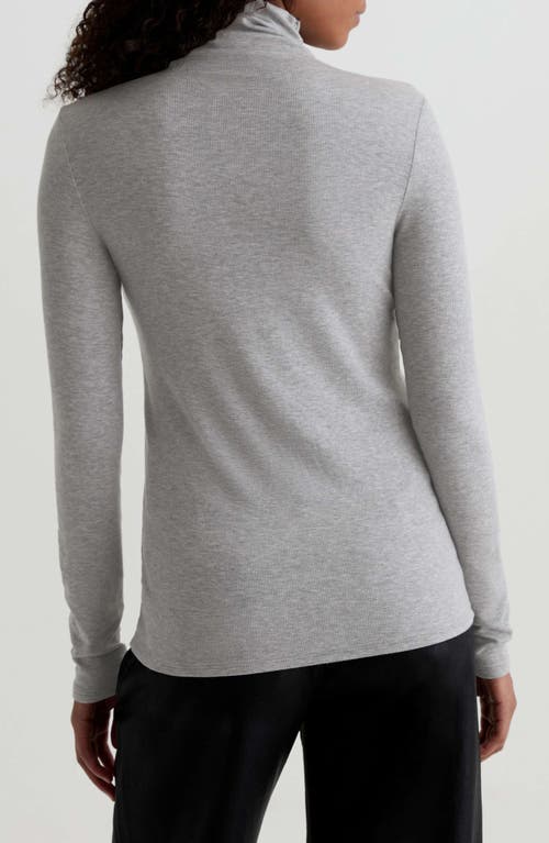 Ag Chels Ribbed Turtleneck Sweater In Gray