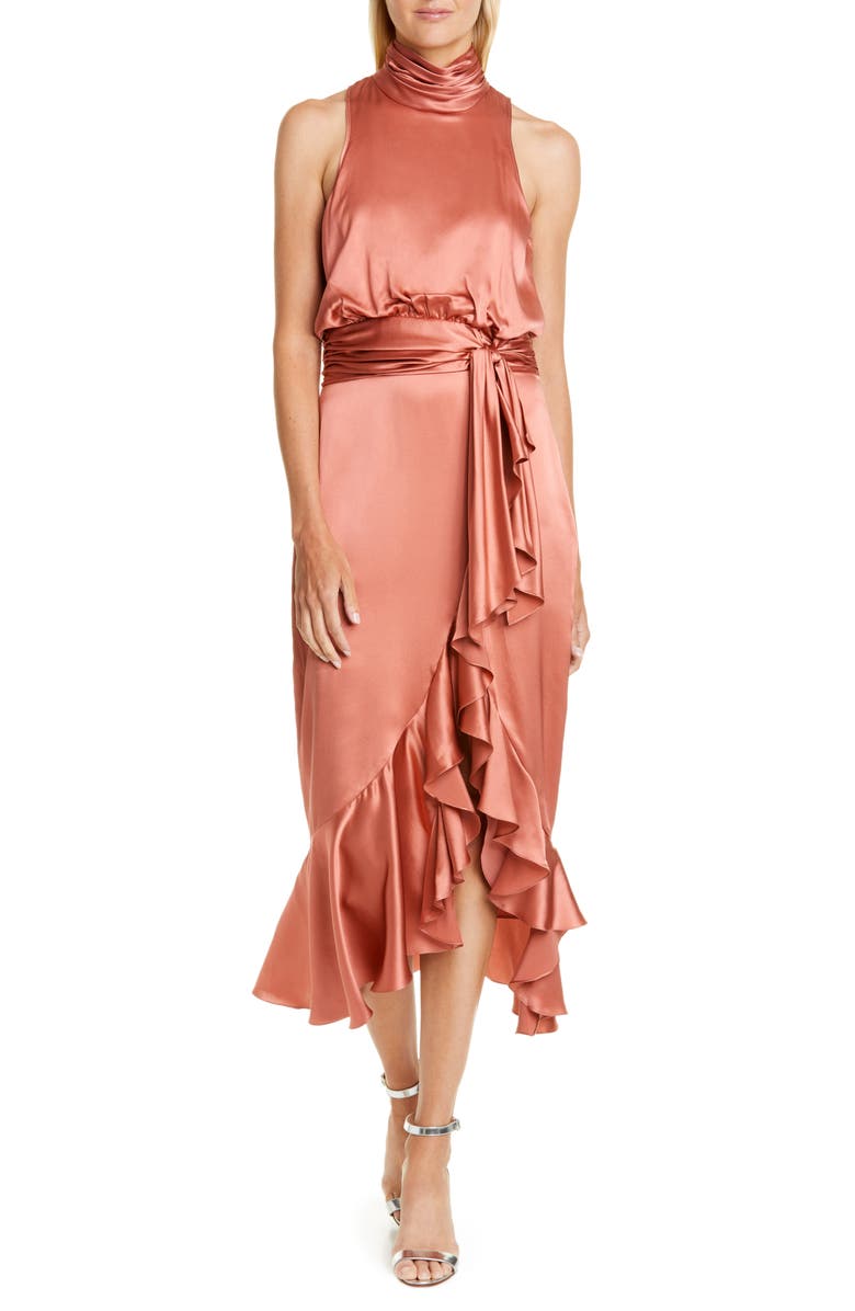 Cinq à Sept Silk Dress, Main, color, 