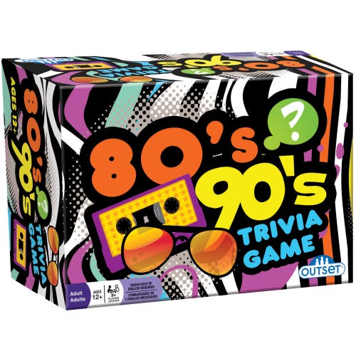 Outset Media 80's & 90's Trivia Game in Multicolored 