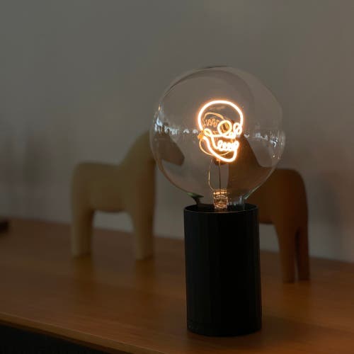 Mitb Skull Portable Table Lamp In Blue