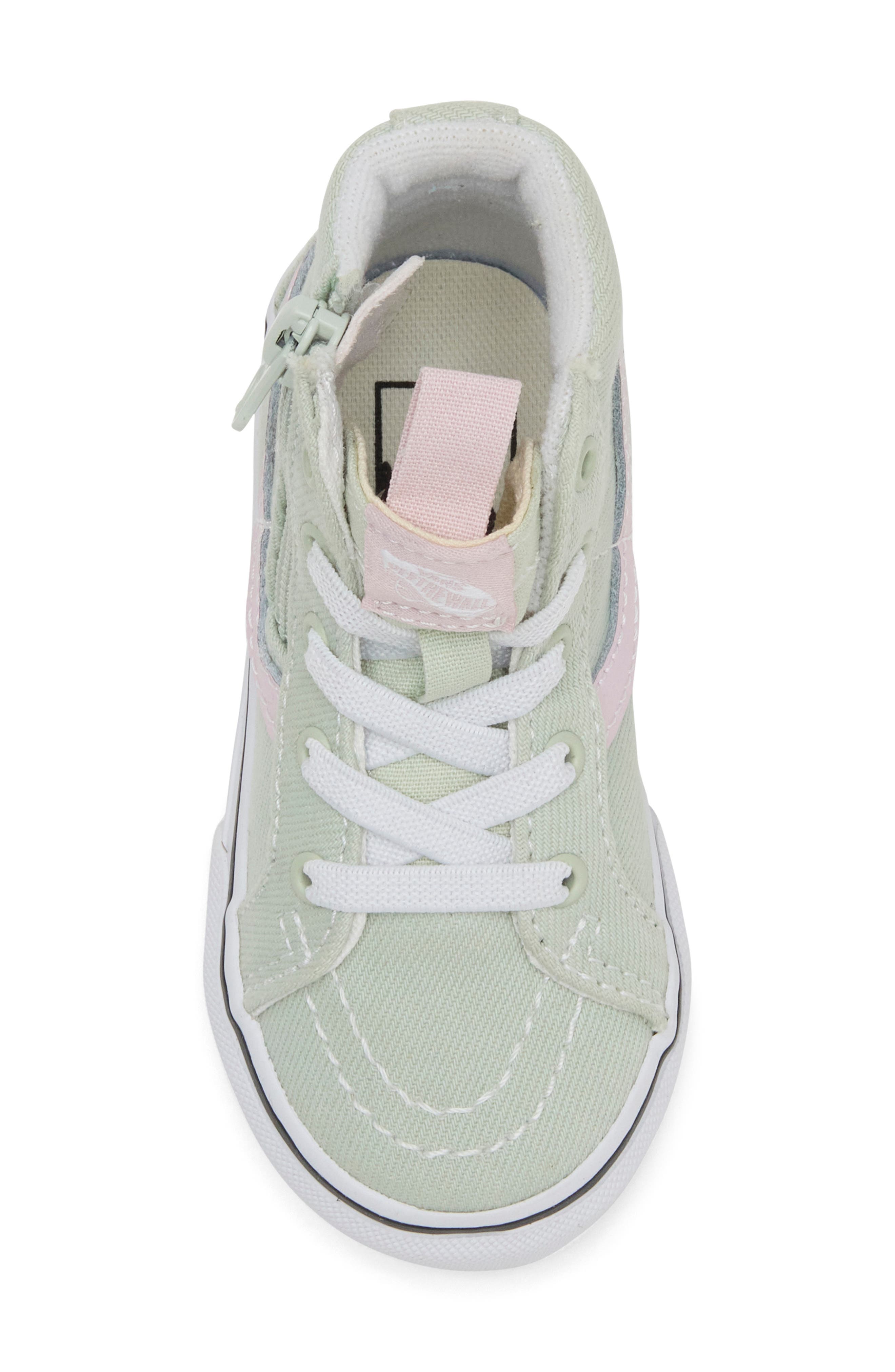 Kids' SK8-Hi Reissue Side Zip Sneaker, Alternate, color, DUSTY MINT PINK