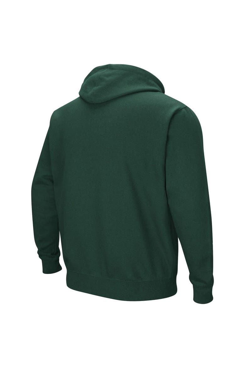 Men's Colosseum Green Clarkson Golden Knights Arch & Logo 3.0 Pullover Hoodie, Alternate, color, Green