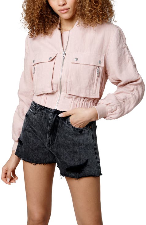 Linen Bomber Jacket