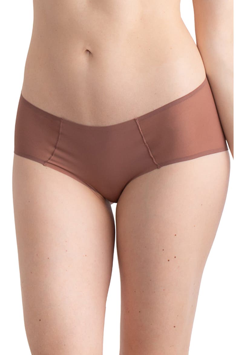 Soft Seamless Briefs with Mesh, Main, color, TOFFEE