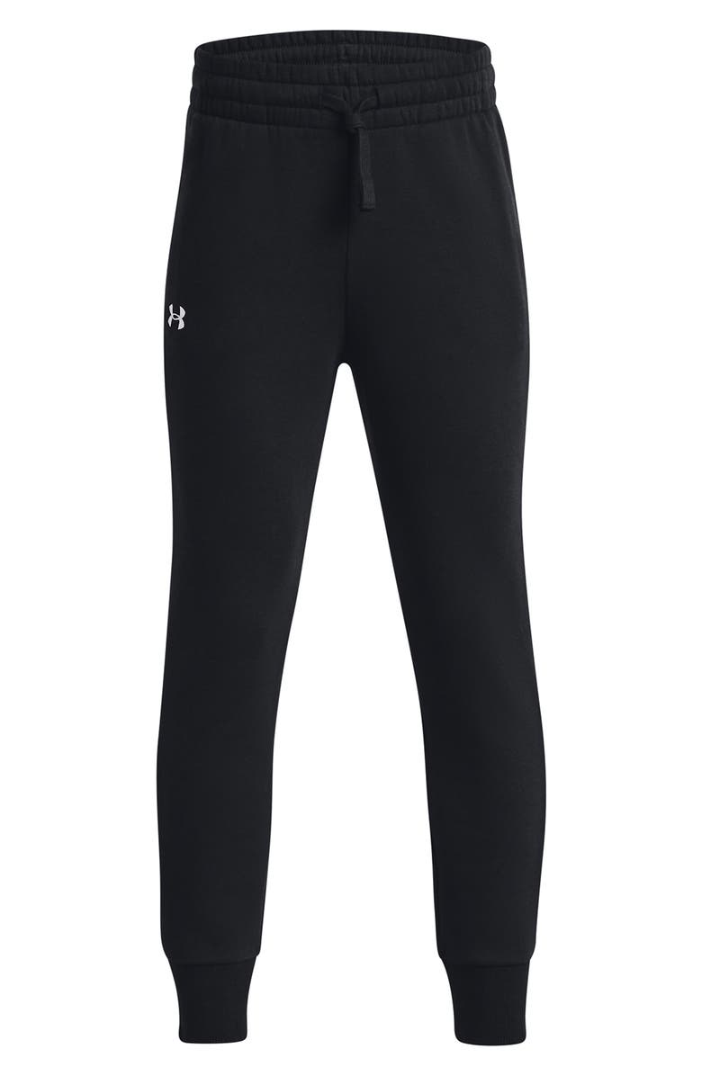 Under Armour Kids' Rival Fleece Cotton Blend Joggers, Main, color, Black