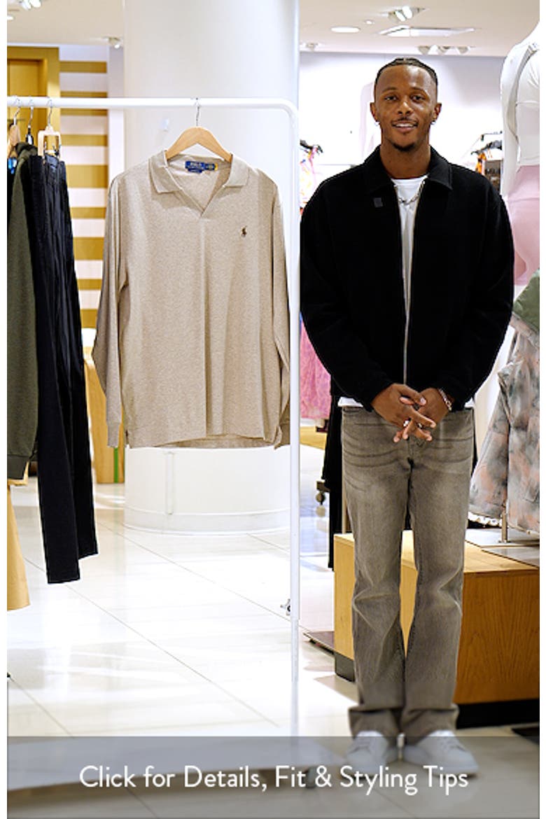 Polo Ralph Lauren Johnny Collar Long Sleeve Cotton Interlock Polo