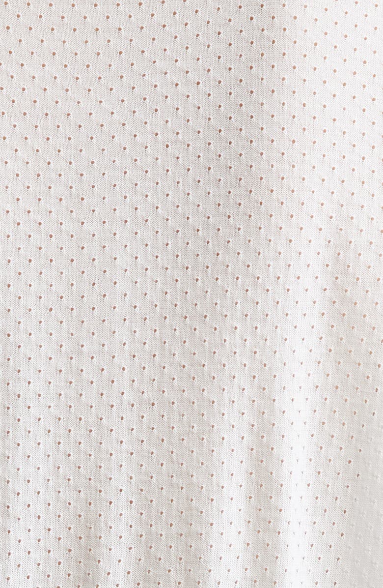 Johnstons of Elgin Supertine Merino Wool Mesh Polo Sweater, Alternate, color,