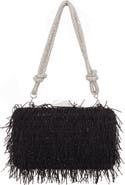 Nina Fringe Crystal Cord Minaudiere