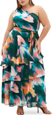 City Chic Rendezvous Tiered Ruffle Dress